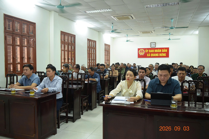 Hướng dẫn hoàn thiện hồ sơ đánh giá, phân hạng và phát triển sản phẩm OCOP tại xã Quang Hưng