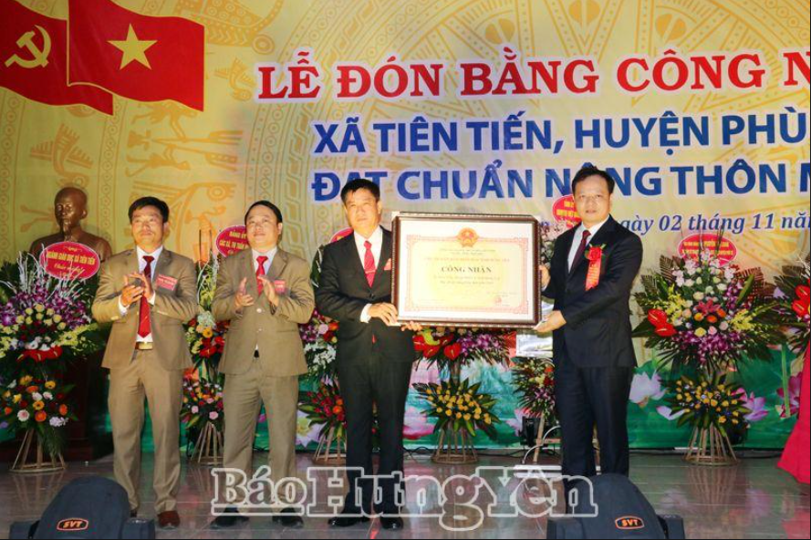 Công nhận các xã đạt chuẩn nông thôn mới tỉnh Hưng Yên năm 2014
