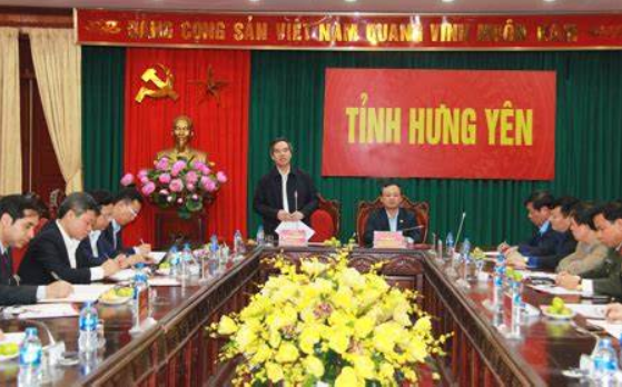 Trưởng ban kinh tế Trung ương Nguyễn Văn Bình thăm và làm việc tại tỉnh Hưng Yên