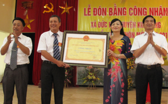 Xã Đức Hợp đạt chuẩn nông thôn mới