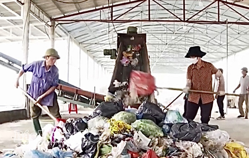 Giữ sạch môi trường nông thôn từ mô hình xử lý rác thông minh